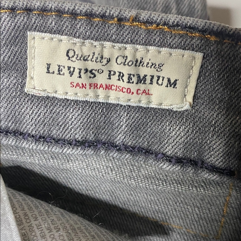 Levi's Lot 510 Grey Ankle Zip Denim Skinny’s - Picture 9 of 13